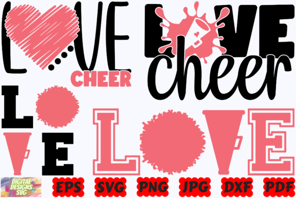 Love Cheer SVG Cheer Mom Graphics and Crafts Review