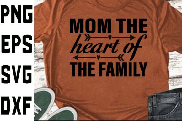 Mother s Day Svg Design Mom. the Heart Graphics and Crafts