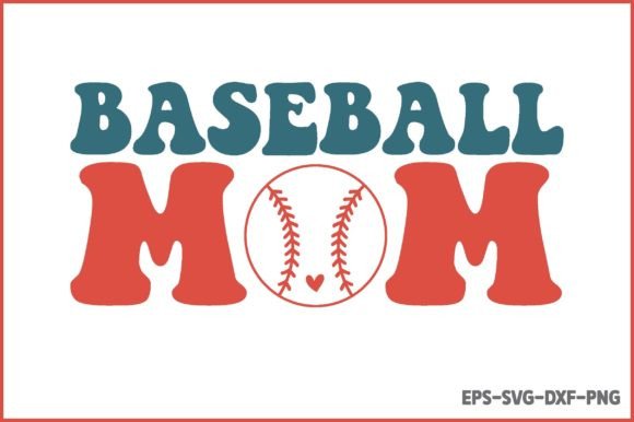 Retro Baseball SVG - Baseball Mom Graphics and Crafts